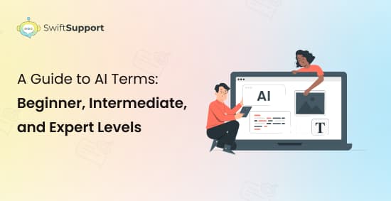 Banner image- A guide to AI terms beginner, intermediate, and expert levels